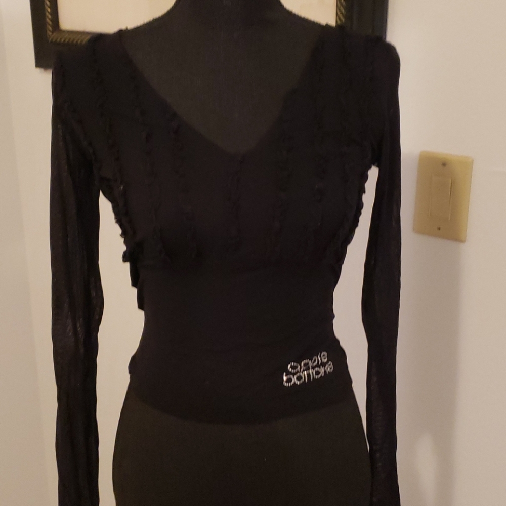 Apple Bottom Black with siliver sequin top